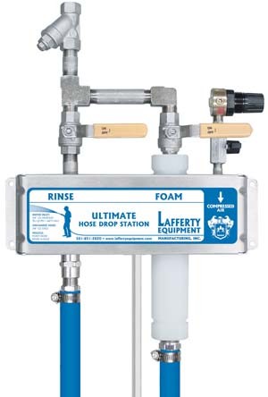 LC Rinse / Foam Hose Drop Station Complete