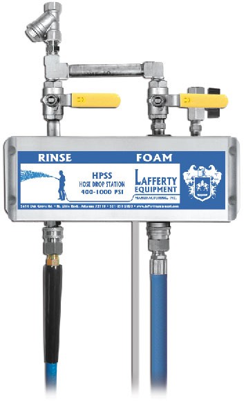 HPSS Rinse / Foam Hose Drop Station Complete