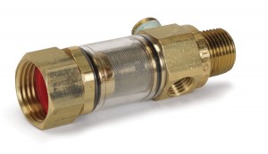 Inline Clearview Filter- Inlet Filter 1/2Mx3/4Gh W-1/4 Bypass