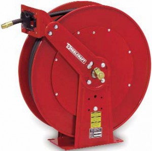 Heavy Duty Pressure Wash Reels Spring Driven 3/8 Outlet- 100 ft Capacity